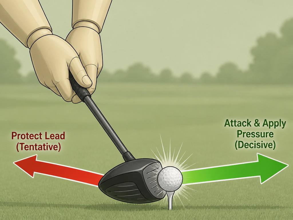 Brooks Koepka's mindset shift from protecting to attacking a golf lead
