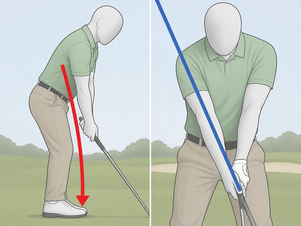 Diagram comparing Stack and Tilt weight shift versus single plane swing alignment.