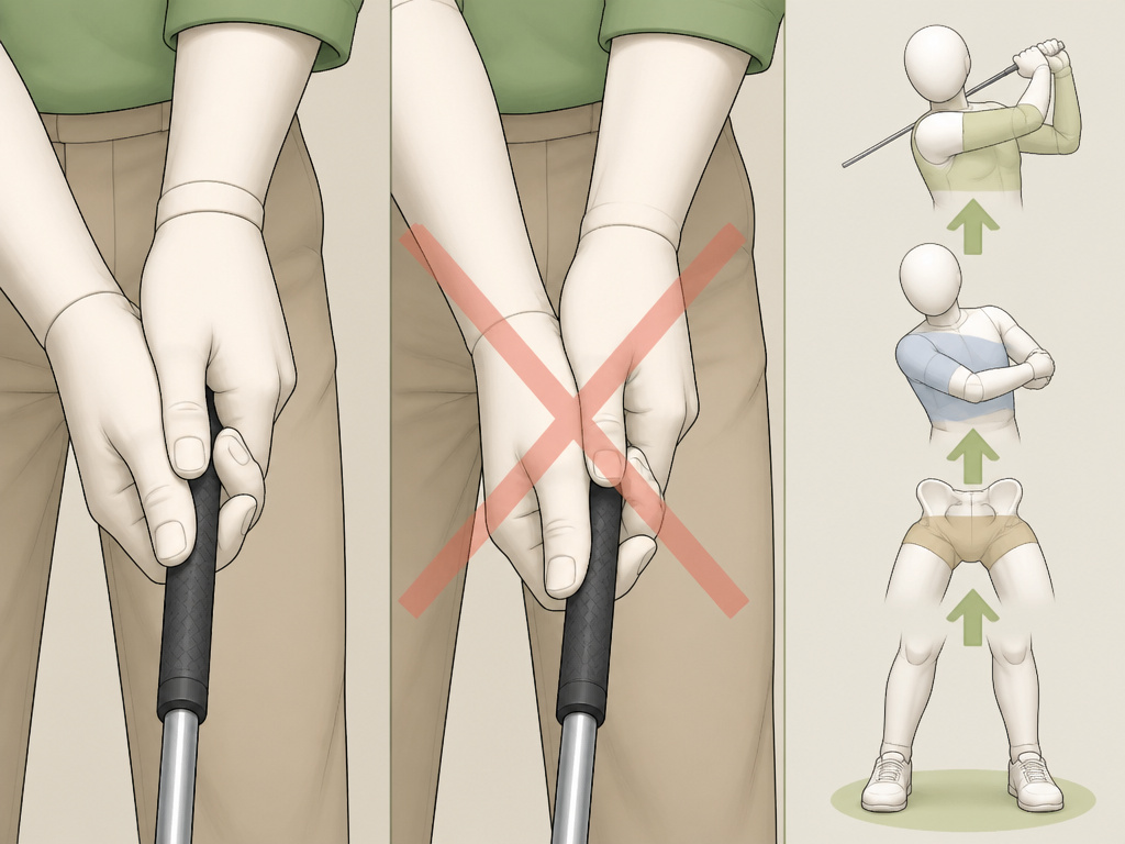 Modern analysis of Ben Hogan's grip and swing sequence fundamentals for golf practice.